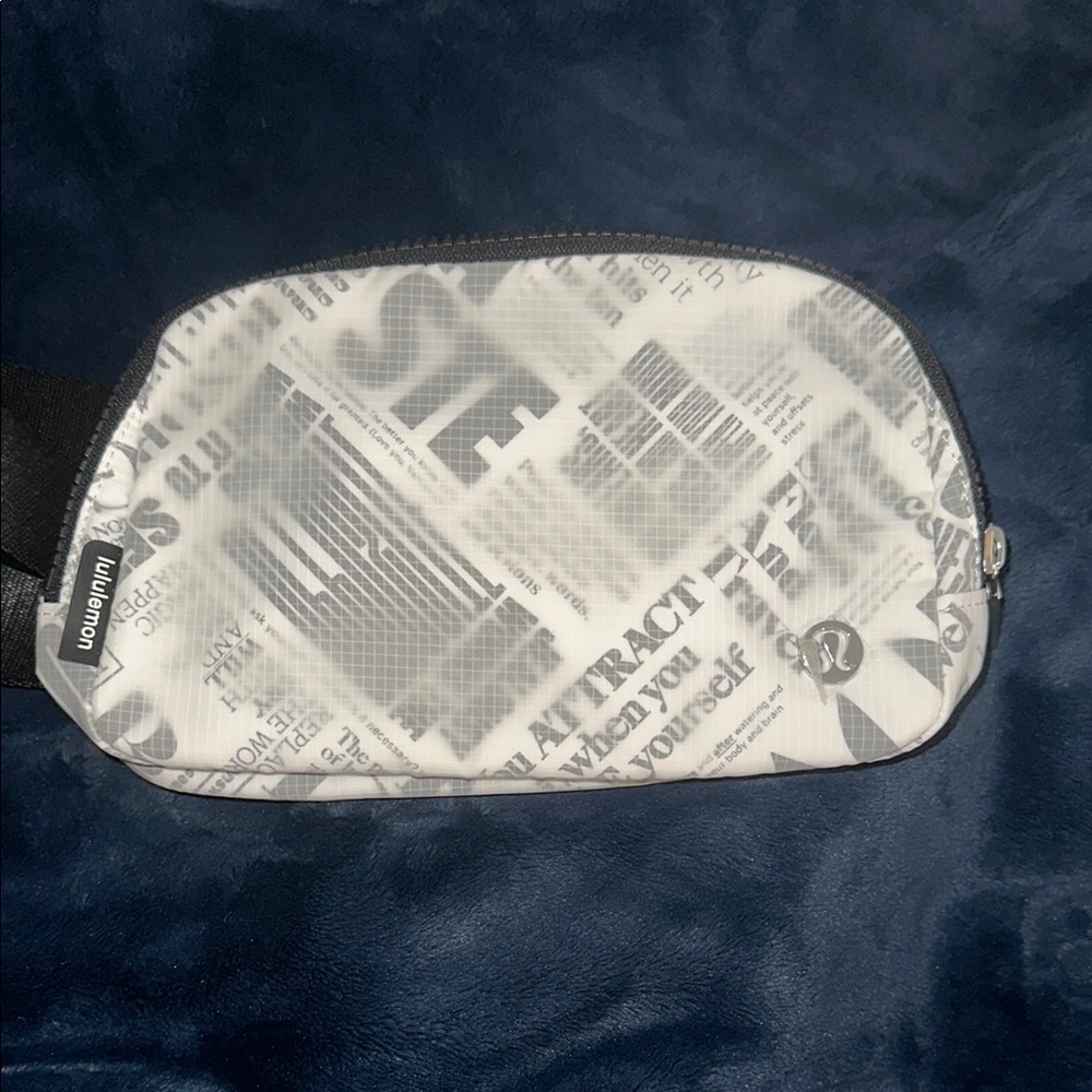 lululemon athletica Black and White Belt Bag